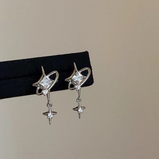 CZ Star Drop Earring