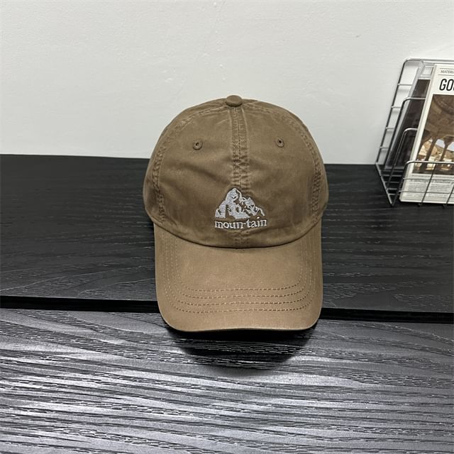 Mountain Embroidered Cap Baseball