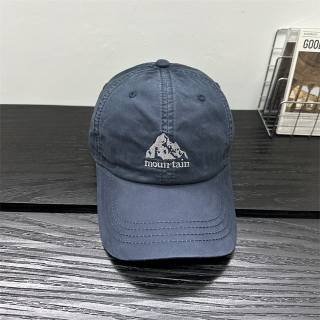 Mountain Embroidered Cap Baseball