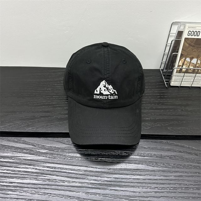 Mountain Embroidered Cap Baseball