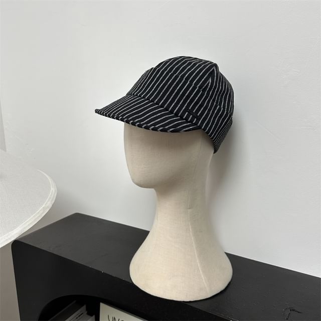 Striped Cap Brim Short Baseball