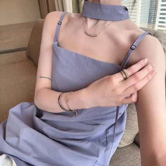 Top Plain Neck Square Cami