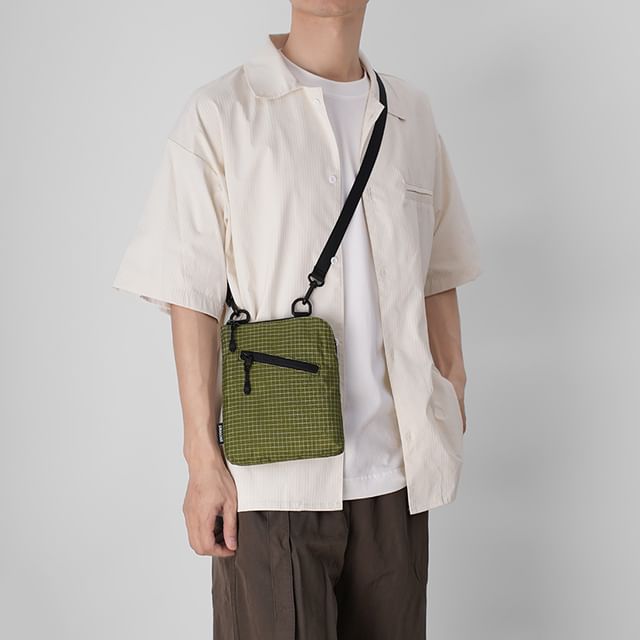 Crossbody Plaid Bag