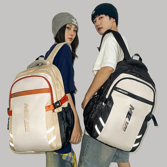 Backpack Lettering Buckled