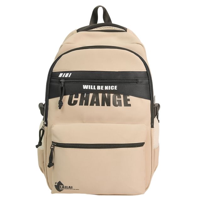Two Tone Backpack Lettering