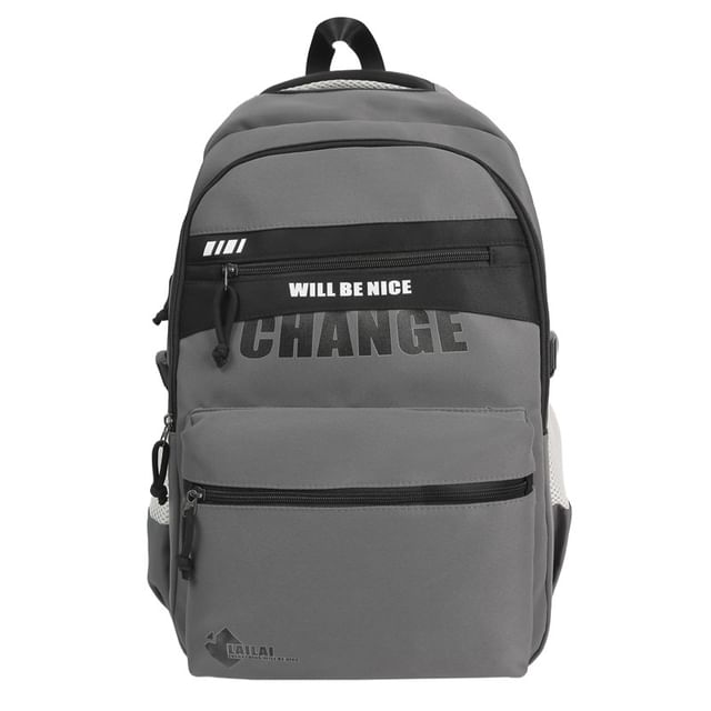 Two Tone Backpack Lettering