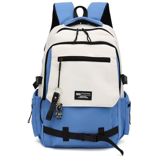 Flap Charm Lettering Bag Backpack / Set