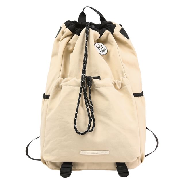 Drawstring Lettering Backpack