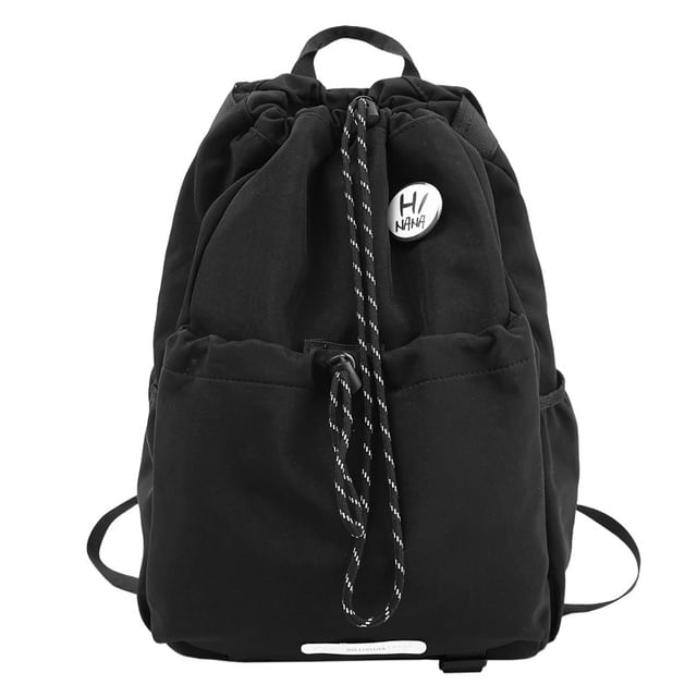 Drawstring Lettering Backpack