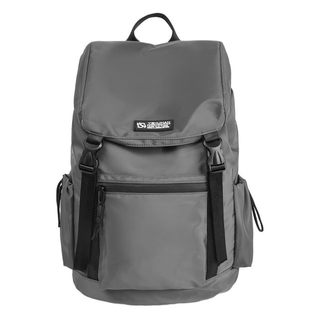 Backpack Buckled Flap Lettering