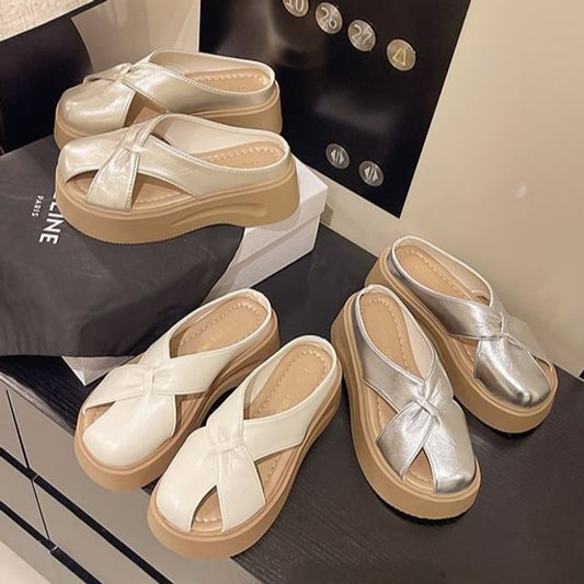 Mules Plain Cross Platform