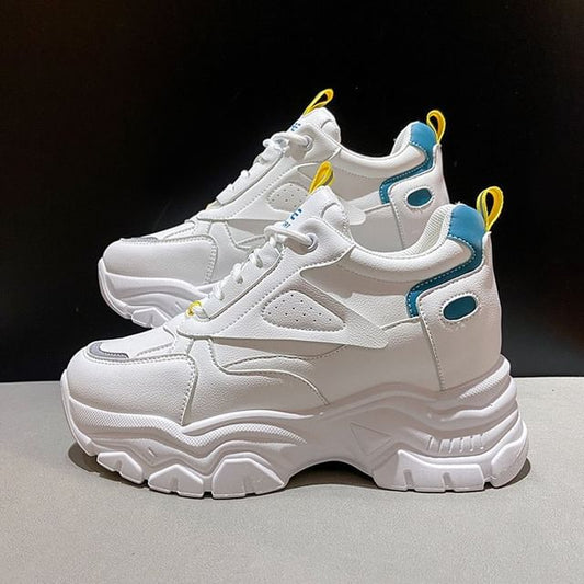 Sneakers Wedge Hidden Platform Panel