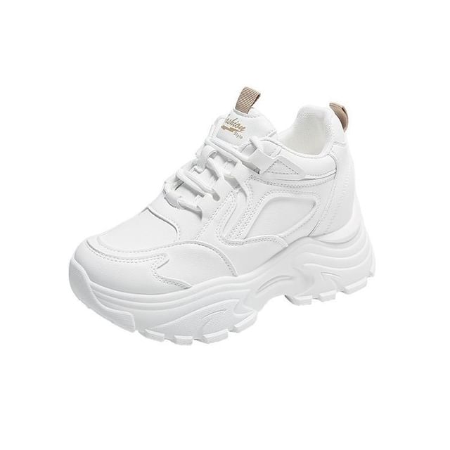 Sneakers Platform Panel Hidden Wedge