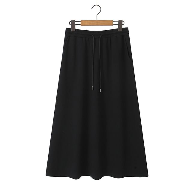 Sailor-Collar Half-Zip Short-Sleeved Top / Drawstring Skirt (Assorted Styles)