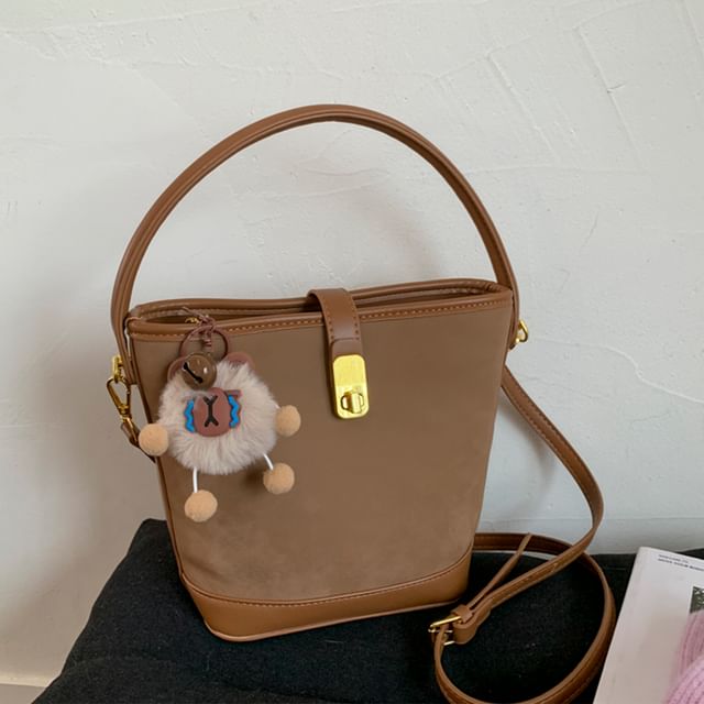 Faux Piped Leather Bag Crossbody