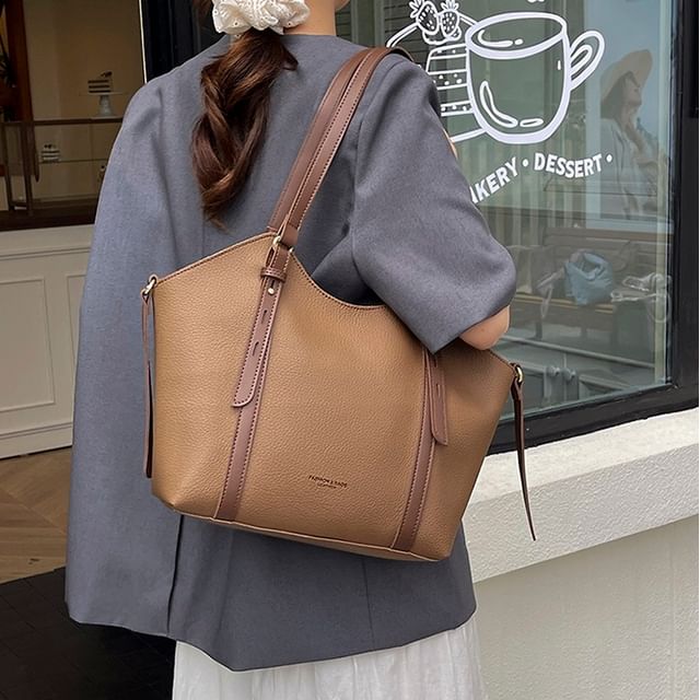 Leather Bag Faux Tote