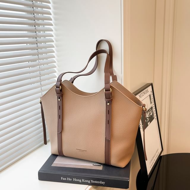Leather Bag Faux Tote