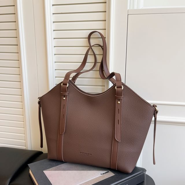 Leather Bag Faux Tote