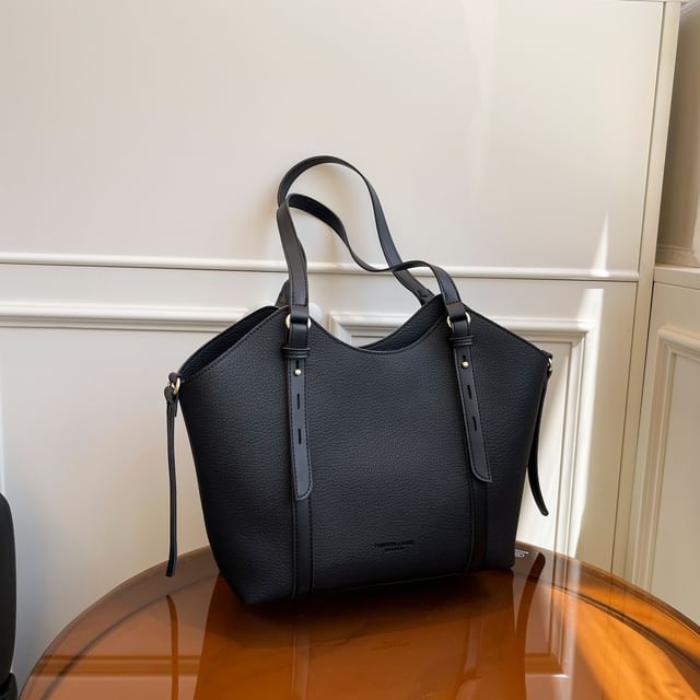 Leather Bag Faux Tote