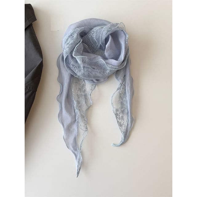 Panel Lettuce Edge Lace Scarf