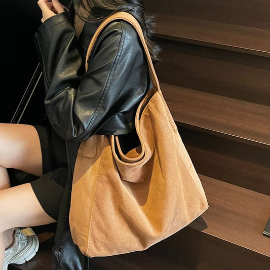Suede Bag Faux Tote