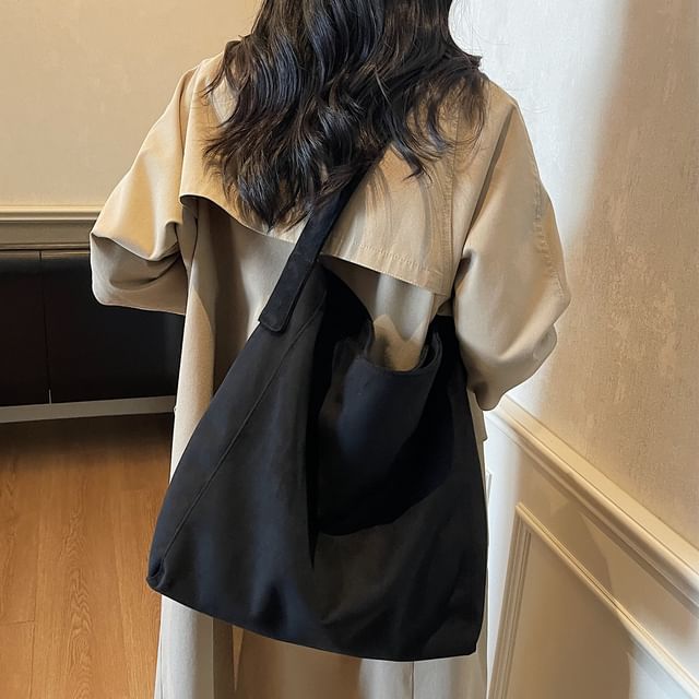 Suede Bag Faux Tote