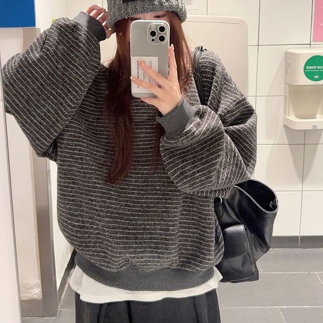 Striped Crewneck Pullover