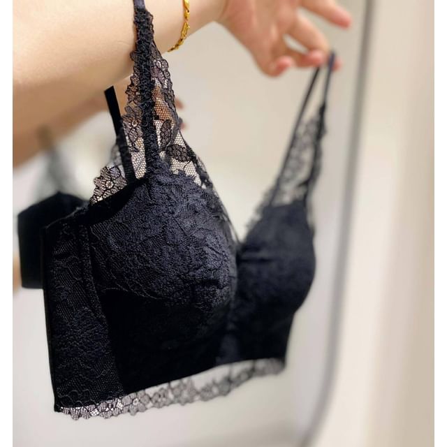 Lace Trim Bra Top