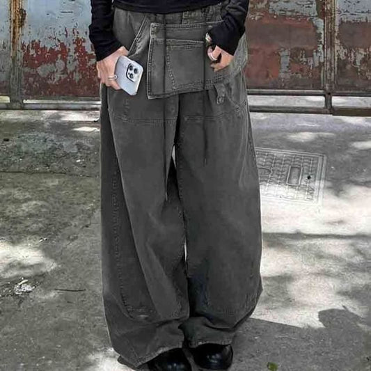 High Rise Baggy Cargo Pants