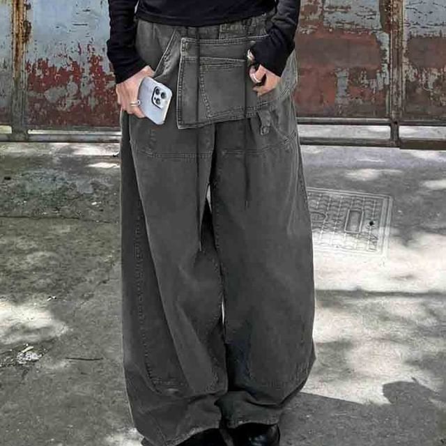 High Rise Baggy Cargo Pants