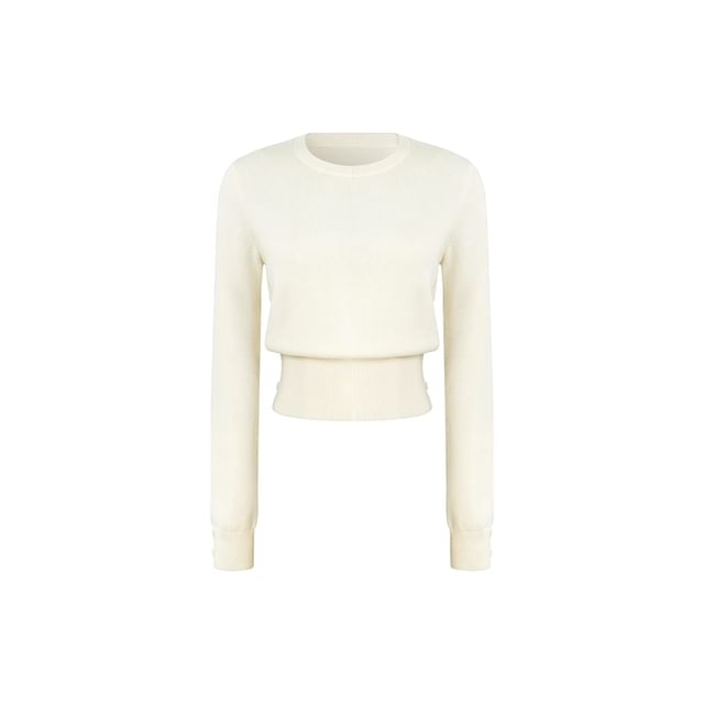 Crew Neck Plain Sweater