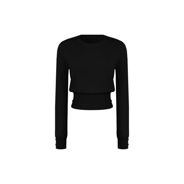 Crew Neck Plain Sweater