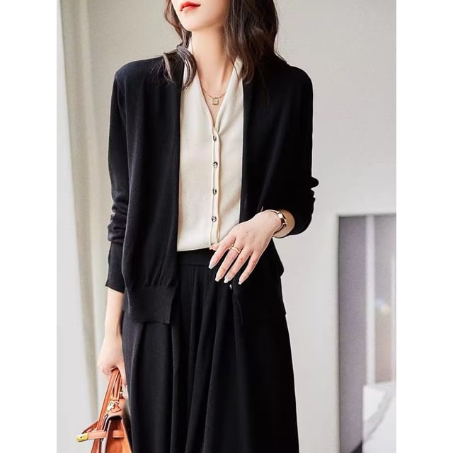Knit Top and Maxi A-Line Skirt Set Long-Sleeve
