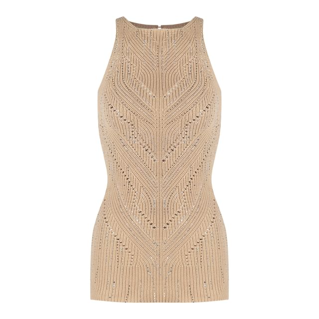 Glitter Knit Tank Top for Women