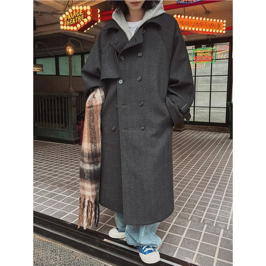 Double-Breasted Wool Coat