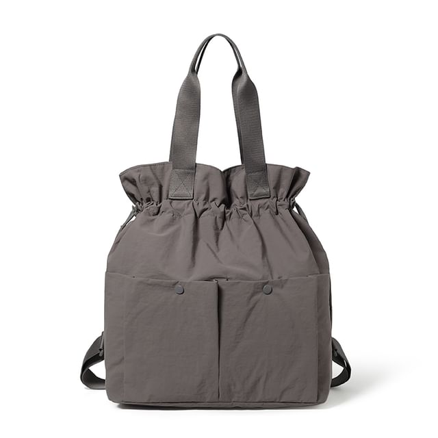 Plain Drawstring Backpack