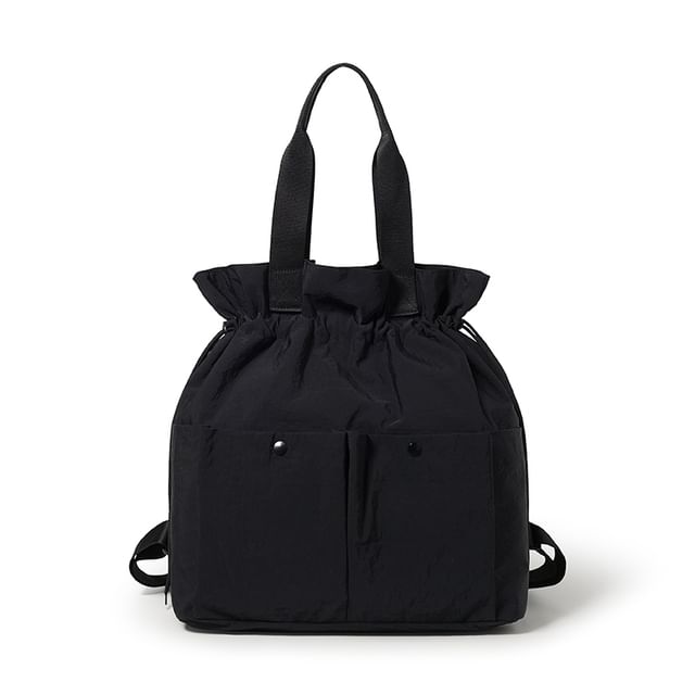 Plain Drawstring Backpack