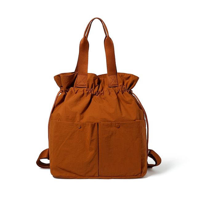 Plain Drawstring Backpack