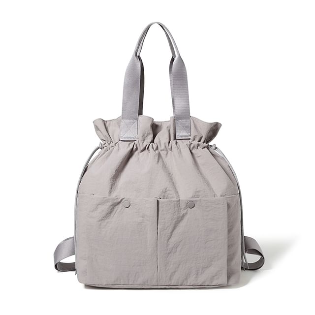 Plain Drawstring Backpack