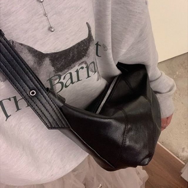 Hobo Faux Leather Shoulder Bag