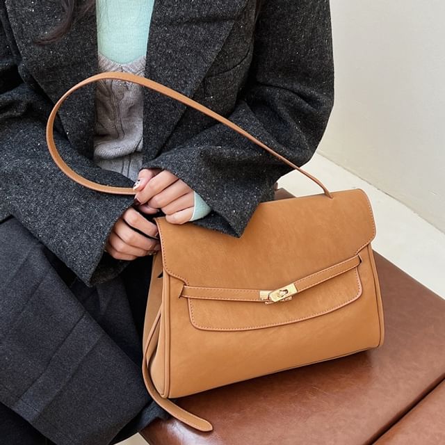 Buckle Flap Shoulder Bag