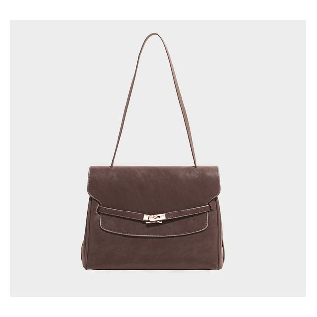 Buckle Flap Shoulder Bag