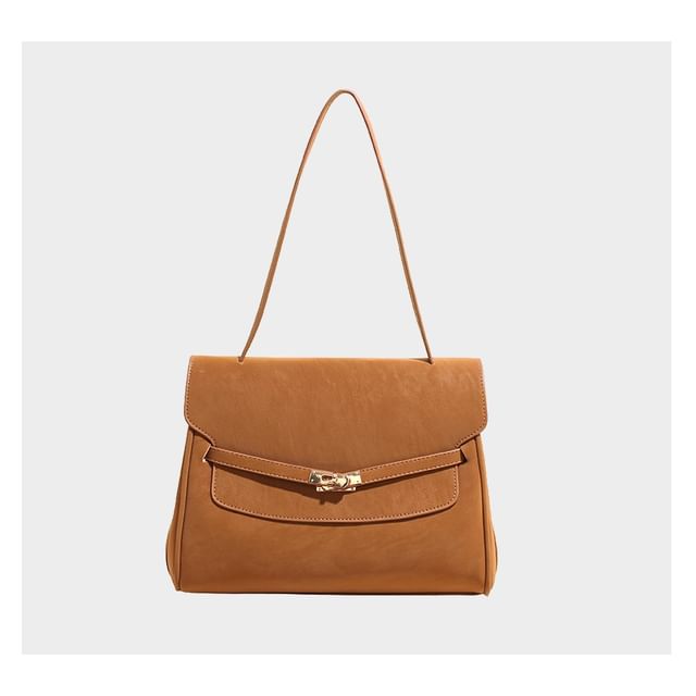 Buckle Flap Shoulder Bag