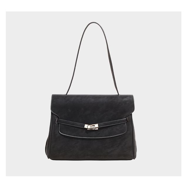 Buckle Flap Shoulder Bag