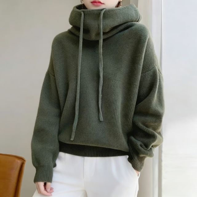 Oversized Hoodie Sweater with Plain Finish