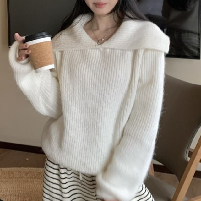 Collared Knit Sweater