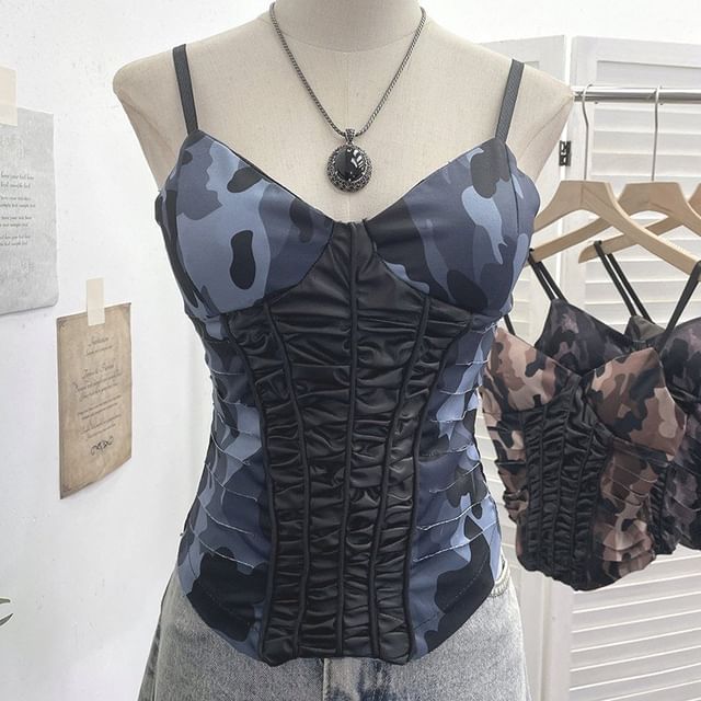 Camouflage V-Neck Cami