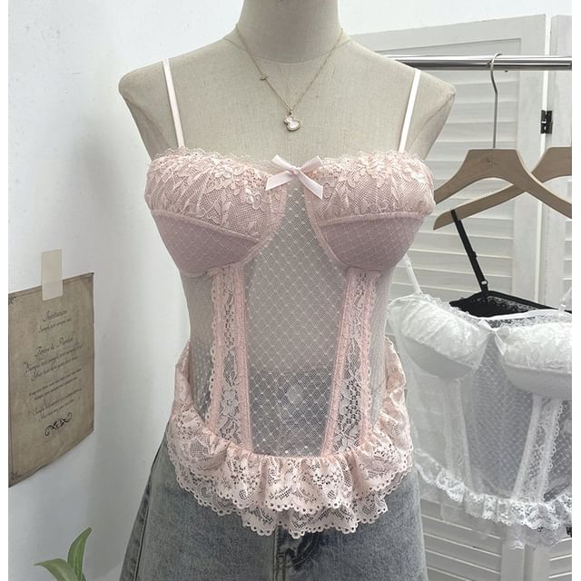 Sheer Spaghetti Strap Camisole