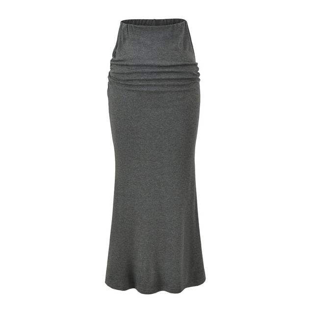V-Neck Crop Top and Mermaid Pencil Skirt Set