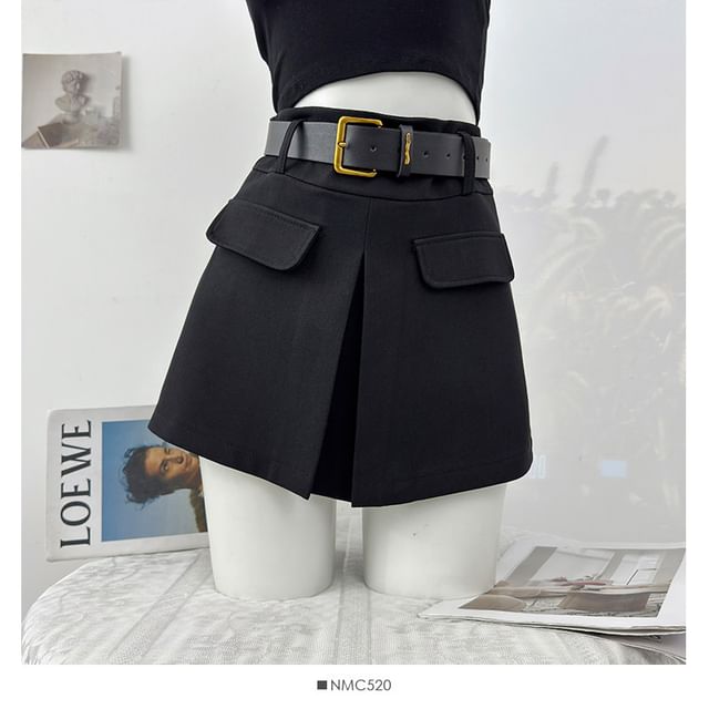 Plain Mini A-Line Skirt